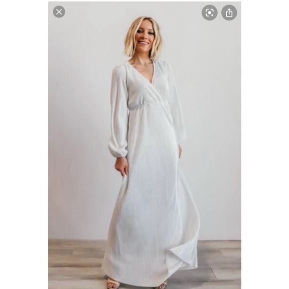 Baltic Born Elegant White Maxi Dress Medium - Picture 1 of 3